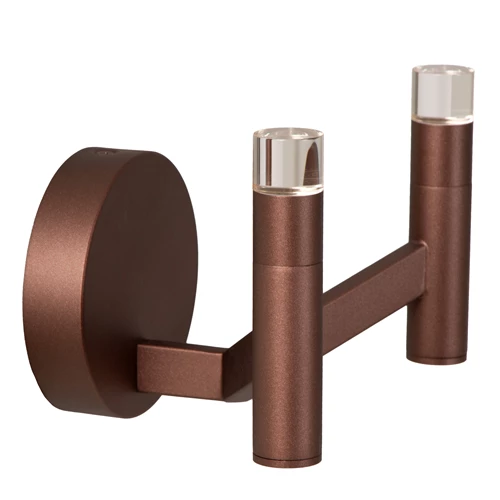 Lucide WELLINGTON - Wall light - LED Dim. - G9 - 2x3W 2700K - Coffee - Vibes - turned off